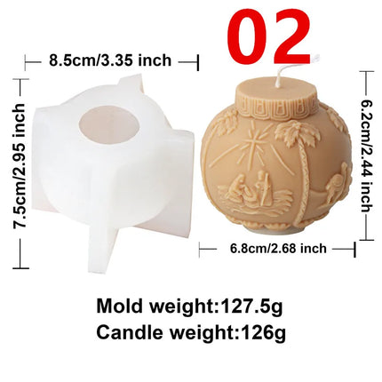 Christmas Silicone Candle Mold