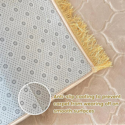 Thick Sponge Prayer Mat with Tassels