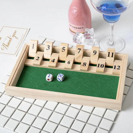 Wooden Shut the Box Game