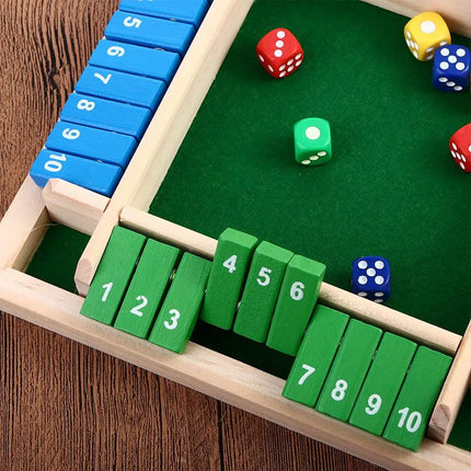 Wooden Arithmetic Dice Game