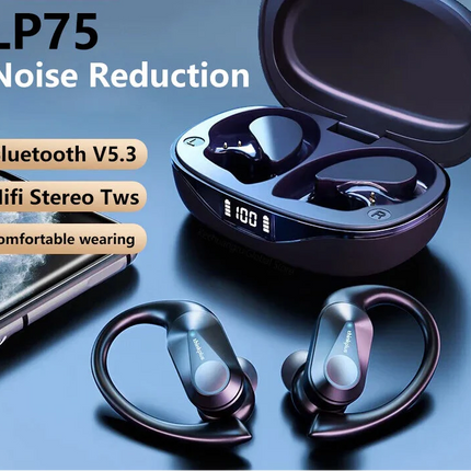 NNEOBA Wireless Bluetooth 5.3 Ear Hook Earbuds