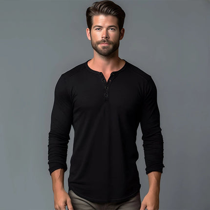Men's Slim Fit Long Sleeve T-Shirt