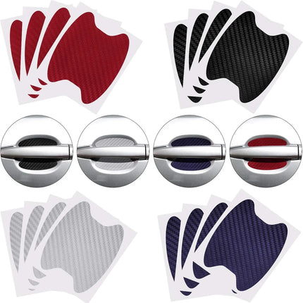 Carbon Fiber Door Handle Protective Stickers