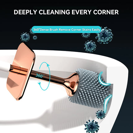 Silicone Toilet Brush with Holder