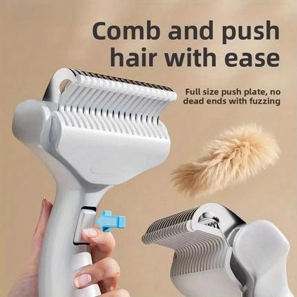 Curved Stainless Steel Pet Comb