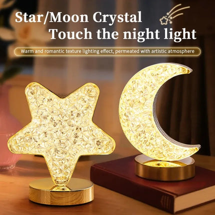 LED Moon Crystal Night Light