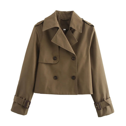 Women's Cropped Trench Jacket