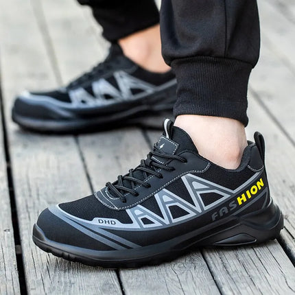 Men's Steel Toe Puncture-Resistant Safety Sneakers