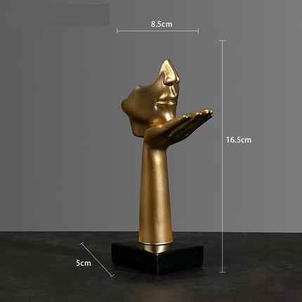 Abstract Resin Mask Figurine