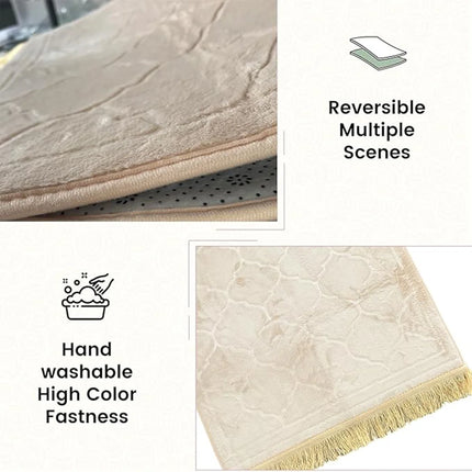 Thick Sponge Prayer Mat with Tassels