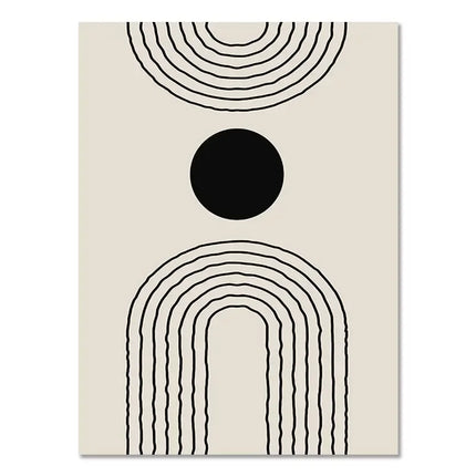 Abstract Boho Geometric Wall Art