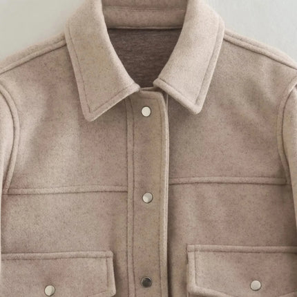 Women's Button-Up Casual Jacket