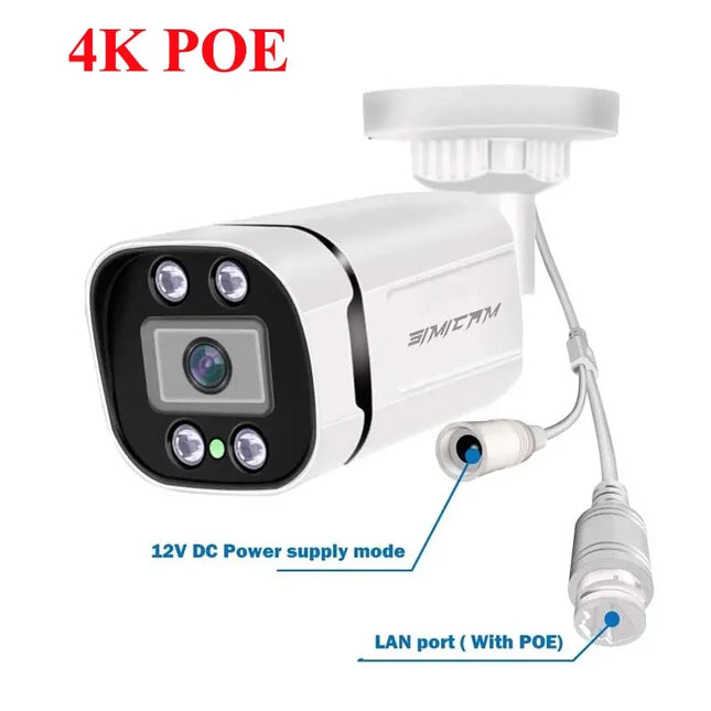 4K PoE Bullet Security Camera