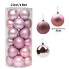 24pcs Pink / 3cm