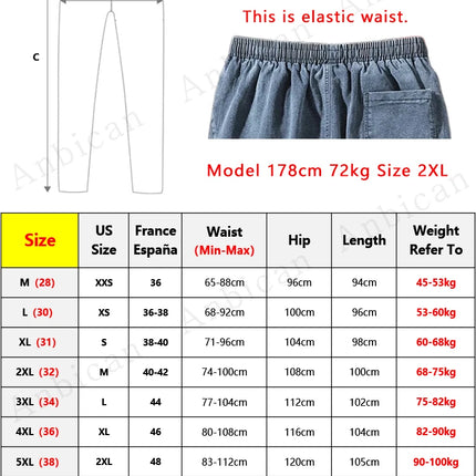Men’s Baggy Cargo Denim Jogger Pants