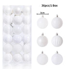 36pcs White / 3cm