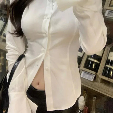 Women's Slim-Fit Flared Sleeve Blouse