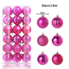 36pcs Rose Red / 3cm