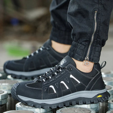 Men's Lightweight Breathable Steel Toe Safety Shoes