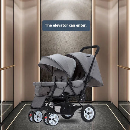 Lightweight Tandem Twin Baby Stroller