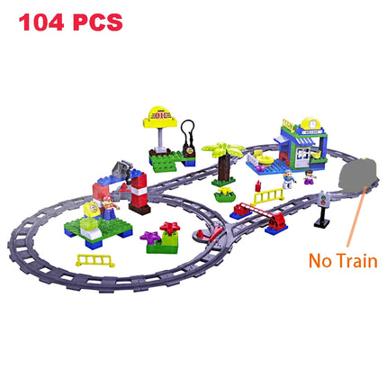 Large Building Block Train Set