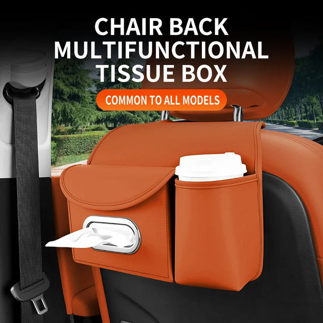 Leather Car Backseat Organizer