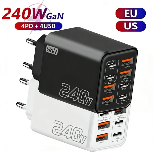 240W 8-in-1 GaN Desktop Charger