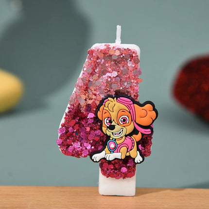 Cartoon Number Birthday Candles