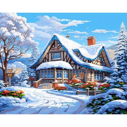 Winter Snow Scene Jigsaw Puzzle
