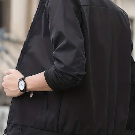 Men's Black Bomber Jacket