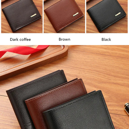 Fashionable Men's Bifold Short Wallet