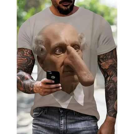 Men's 3D Abstract Graphic T-Shirt