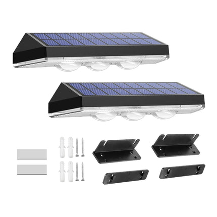 2-Pack Colorful Solar Wall Lights