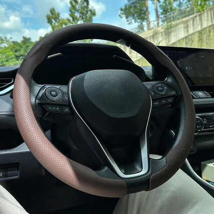 Universal Leather Steering Wheel Cover