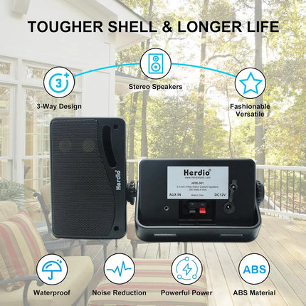 3.5-Inch Outdoor Bluetooth Speakers
