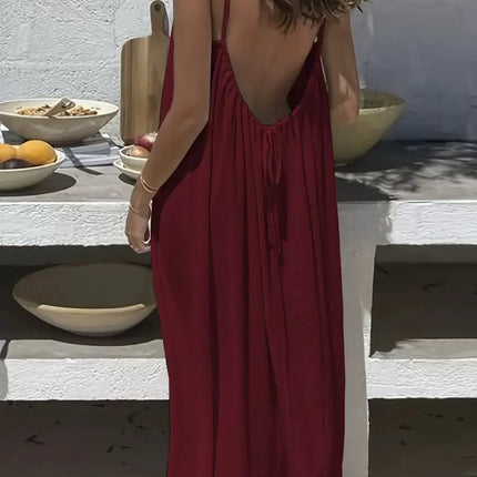 Loose-Fit Spaghetti Strap Dress