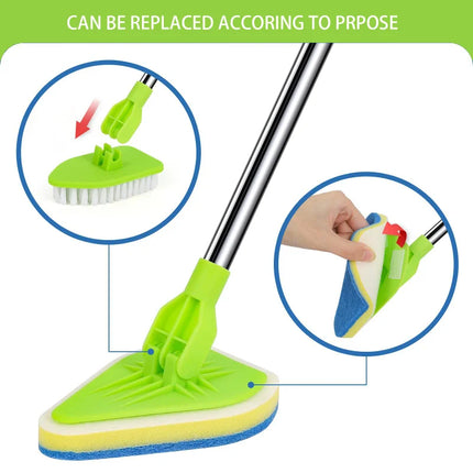 Telescopic Triangle Glass Cleaning Wiper