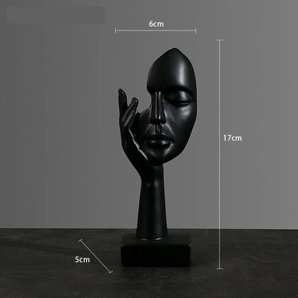 Abstract Resin Mask Figurine