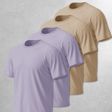 4-Pack Basic Short Sleeve T-Shirts
