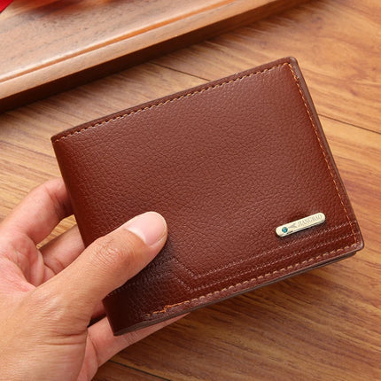 Fashionable Men's Bifold Short Wallet