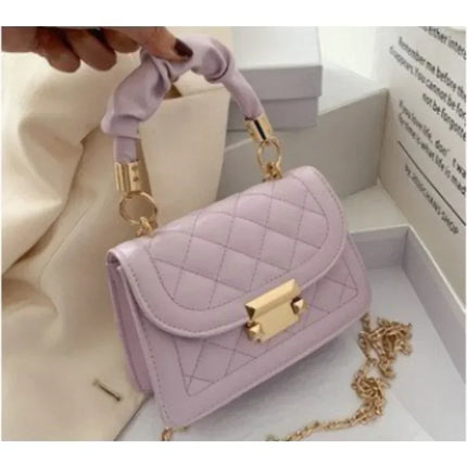 Rhomboid Chain Crossbody Bag