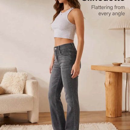 Vintage Washed Flare Jeans