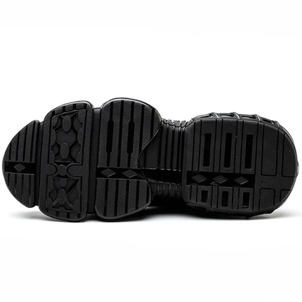 Men's Black Lightweight Steel Toe Safety Sneakers
