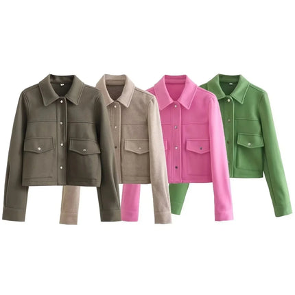 Women's Button-Up Casual Jacket