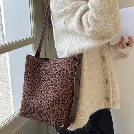 Large Suede Tote Bag