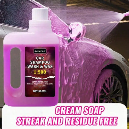 Pink Foam Car Wash Soap