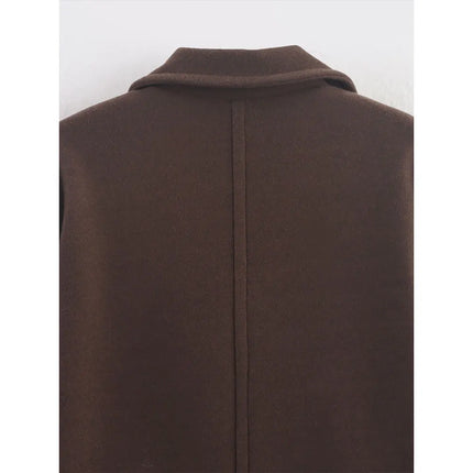 Women's Brown Wool Coat