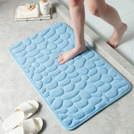 Cobblestone Embossed Bath Mat