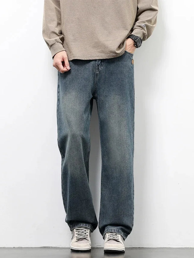 Men’s Retro Wide-Leg Jeans