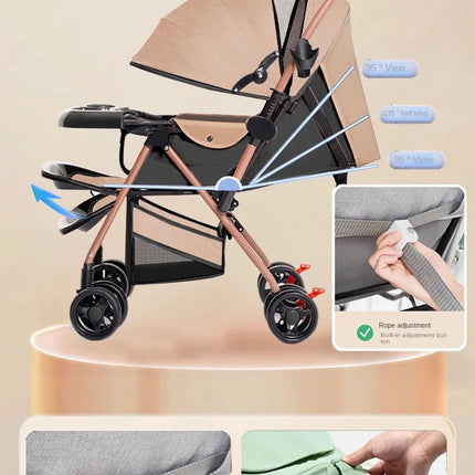 Lightweight Foldable Baby Stroller